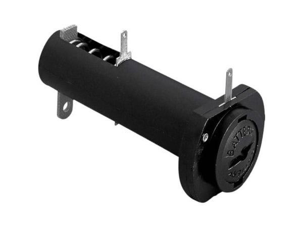 Bulgin BX0011/1 batteriholder 1 R6 (AA) loddetilkobling (L x B x H) 73,1 x 33,3 x 24,2 mm