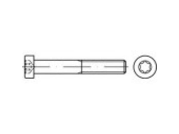 TOOLCRAFT sylinderskruer M8 25 mm T-profil DIN 7984 stål galvanisert 200 stk