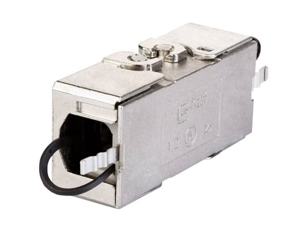 Metz Connect Cable connector class EA 180° - Kabelmuffe - CAT 7 - STP - metallisk