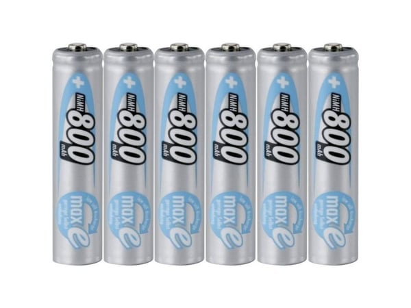 Ansmann maxE HR03 Ladattava AAA-akku NiMH 800 mAh 1,2 V 6 kpl