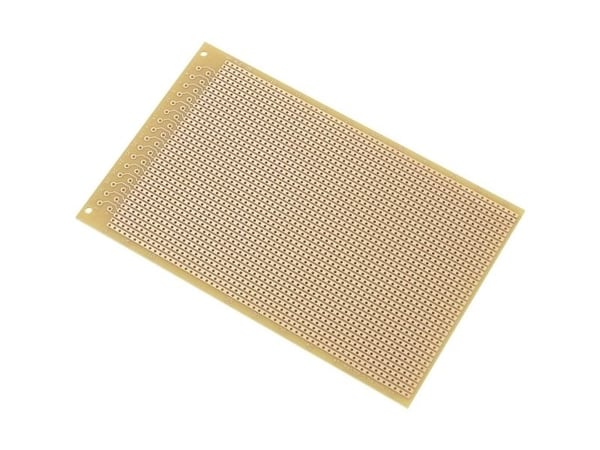 TRU COMPONENTS SU527466 europrintplate hardt papir (L x B) 16 x 10 cm 35 µm rutenett 2,54 mm 1 stk