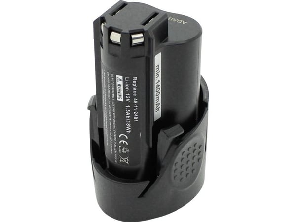 Beltrona MIL90621321 verktøybatteri – erstatter Milwaukee CB12 12 V 1500 mAh litium