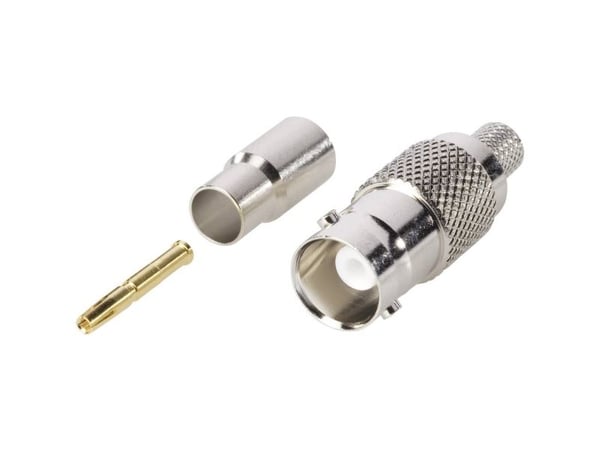 TRU COMPONENTS 1579453 BNC-liitin Liitäntä, suora 50 Ω 1 kpl