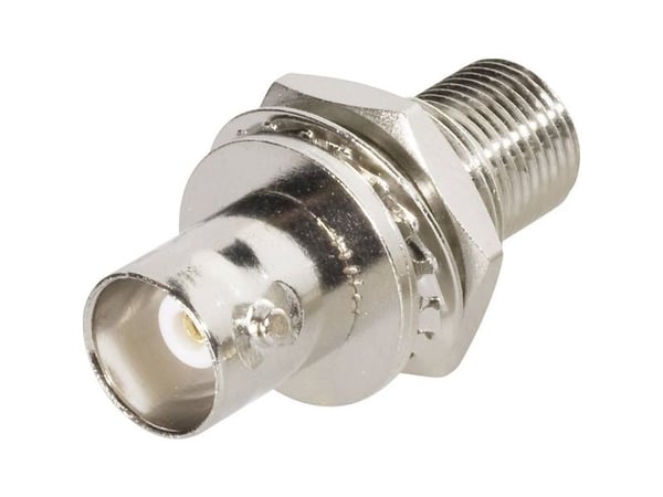 TRU COMPONENTS 1579504 BNC läpivienti BNC-pistorasia - F-pistorasia 1 kpl