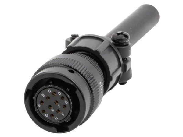 Amphenol 62IN 16A 12 8S/6A rundstiftkontakt, rett serie (rund kontaktforbindelse): 62IN, totalt antall poler: 8, 1 stk