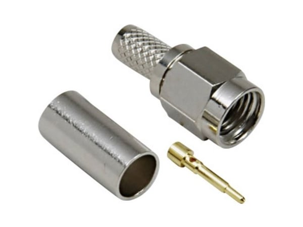 TRU COMPONENTS 1579371 SMA-liitin Pistoke, suora 1 kpl 1 kpl