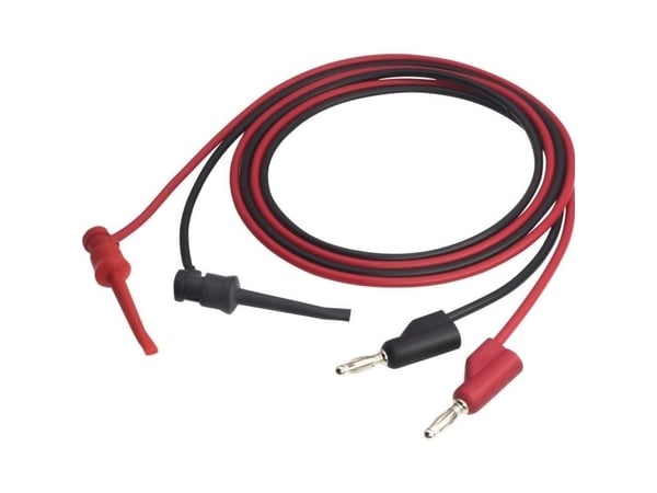 VOLTCRAFT MSL-102 Prøveledning [4 mm-stik - ] 1.00 m Sort, Rød 1 stk