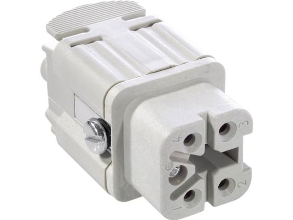 Lapp EPIC H-A 4 BS, 4p+E, Harmaa, Naaras, Hopea, 4 mO, 400 V