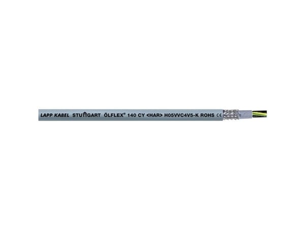 LAPP H05VVC4V5-K (NYSLYCYÖ-JZ) Styreledning 3 G 0.50 mm² Grå 35700-100 100 m