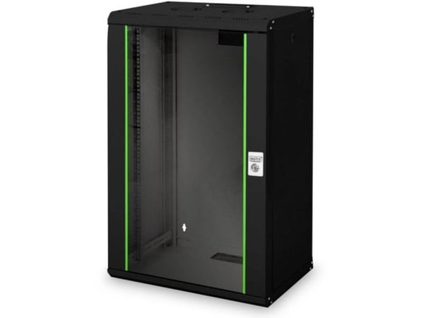 Digitus Unique DN-19 20-U-SW - Rack skap - veggmonterbar - RAL 9005, svart - 20U - 19"