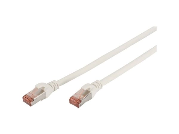 DIGITUS Professional - Koblingskabel - RJ-45 (hann) til RJ-45 (hann) - 10 m - SFTP - CAT 6 - IEEE 802.3 - halogenfri, formstøpt, uten hindringer - ...