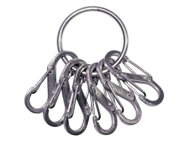 Nite Ize KeyRing, Nøkkelkarabin, Rustfritt stål, Rustfritt stål, 22 g
