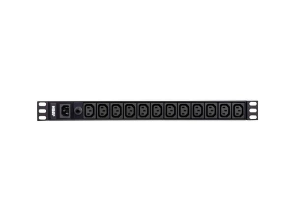 ATEN Basic PDU PE0112G - Strømfordelerenhet (kan monteres i rack) - AC 100-240 V - 2400 VA - inngang: IEC 60320 C14 - utgangskontakter: 12 (12 x IE...