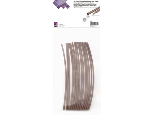 Conrad T1902CA021, Kutistesukka, Ruskea, Polyeteeni, 15 kpl, 125 °C, Muovipussi