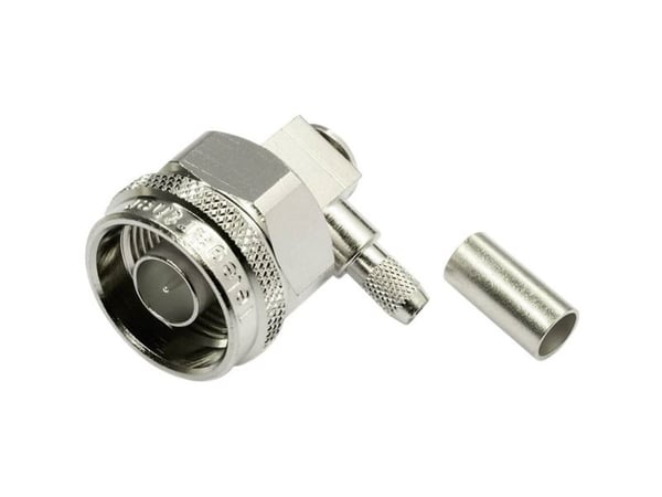 Telegärtner 100023895 100023895 N-liitin Pistoke, kulmikas 50 Ω 1 kpl