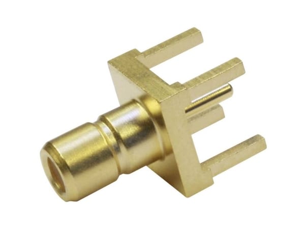 Telegärtner SMB-kontakt, vertikal innbygging 50 Ohm J01160A0211 (1 stk.)