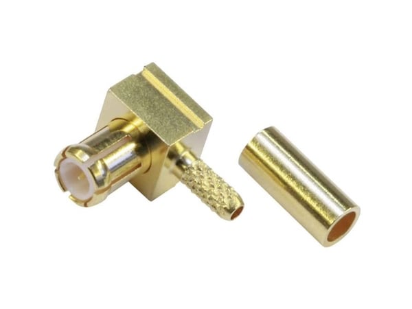 Telegärtner J01270A0211 J01270A0211 J01270A0211 MCX-liitin Liitin, kulmaliitin 50 Ω 1 kpl