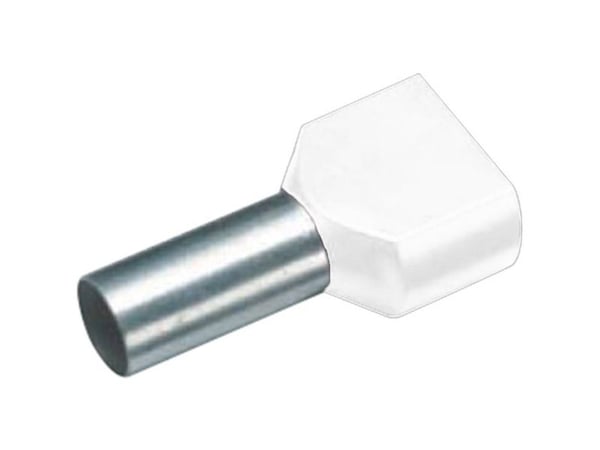 Vogt Verbindungstechnik 460208D Kaksoiskaapelikengät 0,75 mm² Osittain eristetty Valkoinen 100 kpl