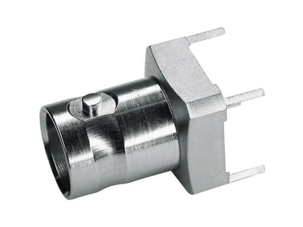 Telegärtner BNC-sokkel for trykte kretser 50 Ohm, Z06, L=20mm - 5 stk (J01001A1944)