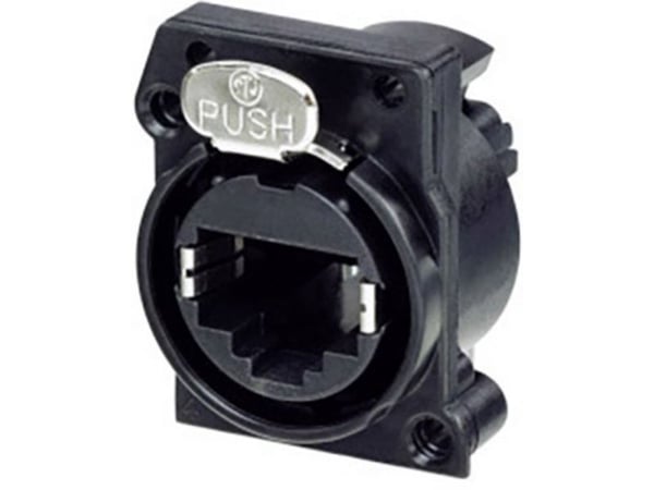 Neutrik RJ-kontaktforbindelse NE8FAV-C5-CON for vertikal innbygging 8P8C sort
