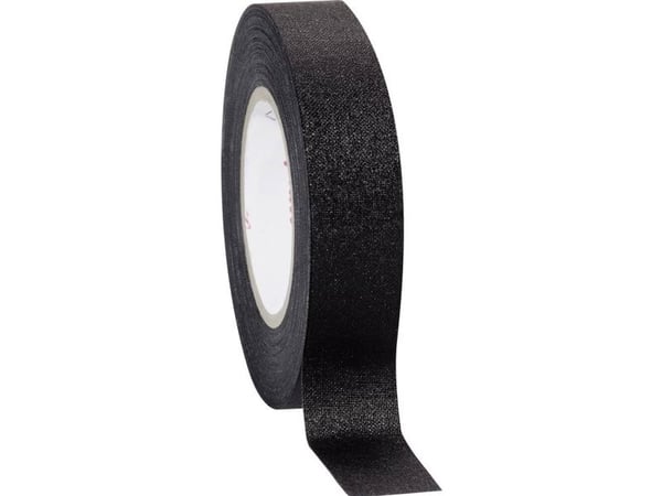Coroplast 80284 tekstiltape sort 10 m x 15 mm (1 stk)