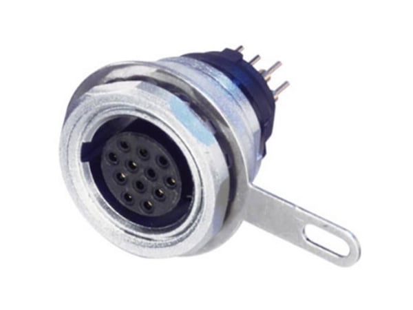 Neutrik MPF12-V rundstikk-tilkobling innfelt vertikal, antall poler: 12, Serie miniCON (1 stk.)