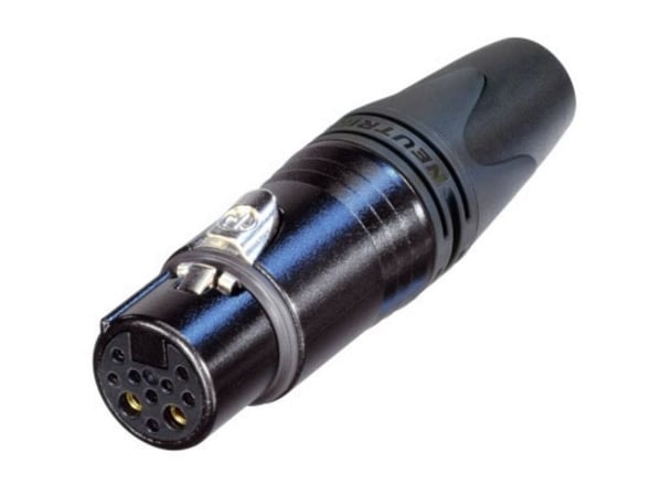Neutrik NC10FXX-14-B, XLR, Svart, Cat5e, 18/14, Nikkel/gull, IP40