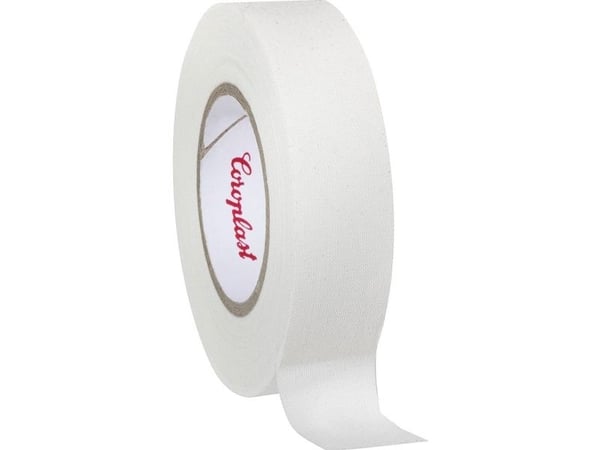 Coroplast 16538 tekstiltape hvit (L x B) 10 m x 19 mm 1 stk
