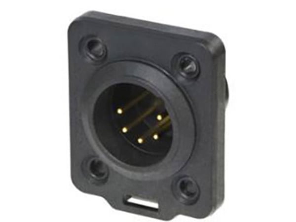 Neutrik NC5MDX-TOP, XLR, Sort, Polyamid, IP65, 5 mO, 50 V