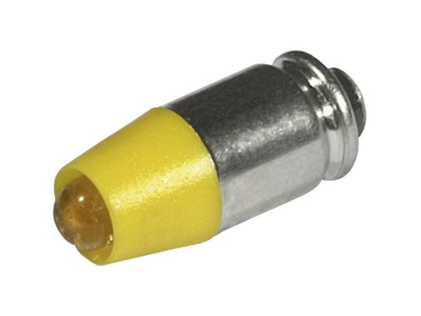 CML LED-merkkivalo T1 3/4 MG Keltainen 12 V/DC, 12 V/AC 280 mcd 280 mcd