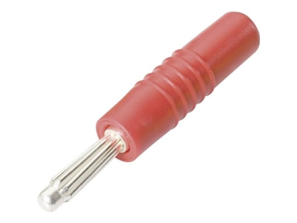 Schnepp S 4000 L bananplugg, rett stikkdiameter: 4 mm rød (1 stk.)