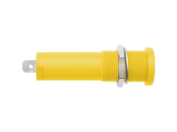 Schützinger DI HSEB 3125 L Ni / GE sikkerhetsinnfellingshylse for høy spenning gul, 1 stk