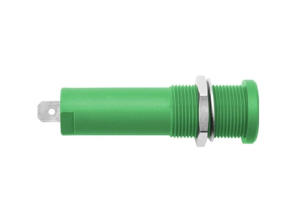 Schützinger DI HSEB 3125 L Ni/GN høyspenningssikker innbyggingsbøsning grønn 1 stk