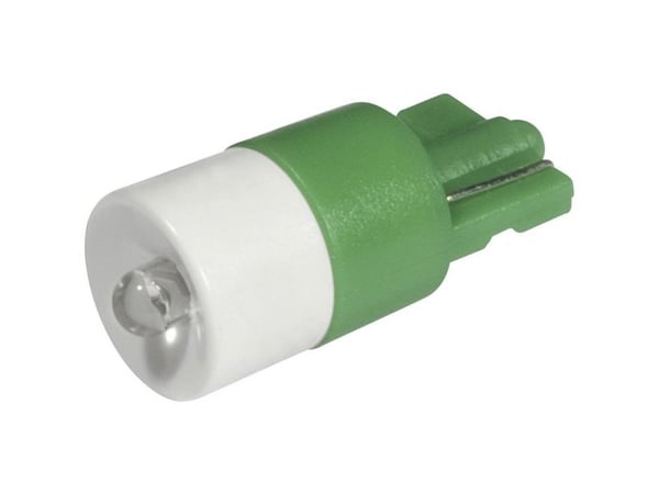 CML LED-merkkivalo W2,1x9,5d Vihreä 12 V/DC, 12 V/AC 2100 mcd