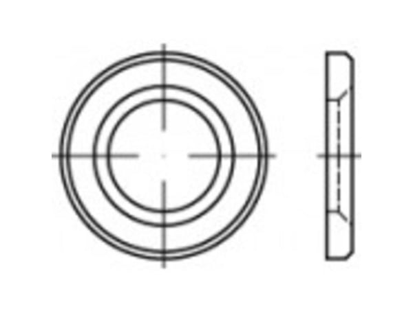 HV-skiver 43 mm 78 mm stål varmforsinket (1 stk) TOOLCRAFT 146521