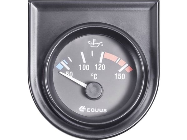 Equus 842109 bil innebygd instrument vann-/oljetemperaturvisning måleområde 60–160 °C Standard Gul/Rød/Grønn 52 mm