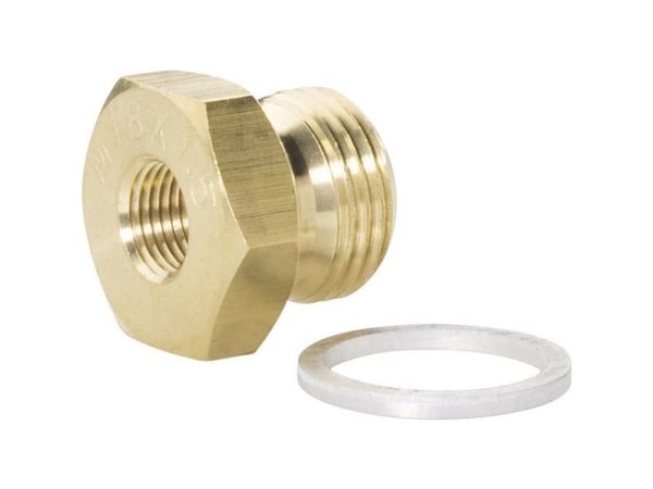 Equus 6902 gjengeadapter regulator for oljetemperatur/oljetrykk M18 x 1.5