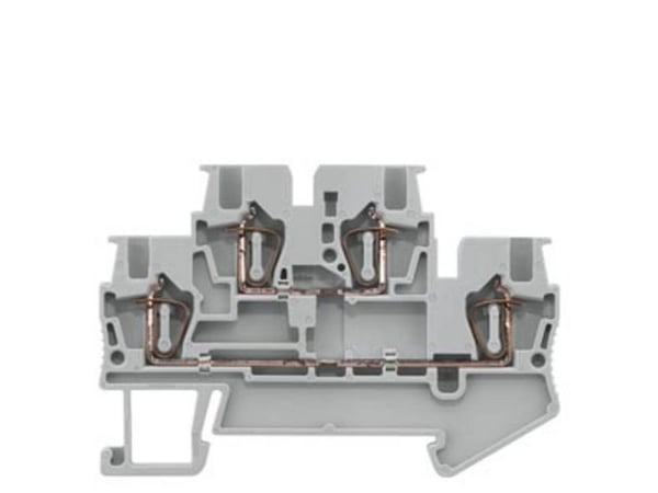 Siemens 8WH20250AE00 Kaksoispistorasiapistoke 4,2 mm jousiliitäntä Harmaa 50 kpl