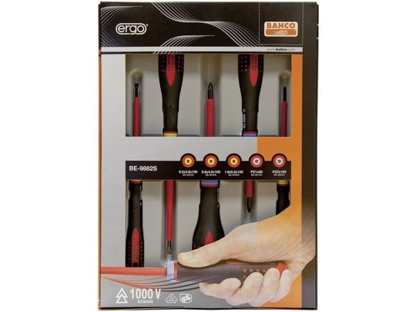 Bahco BE-9882S, 365 mm, 175 mm, 38 mm, 450 g, Sort, Rød, Grå