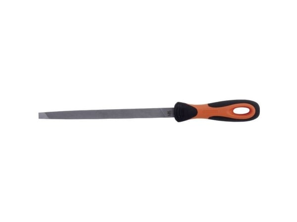 Bahco ERGO 4-183-08-2-2, Fil, Trekant-fil, 2. kutt, Sort, Oransje, 20 cm, 15,5 mm