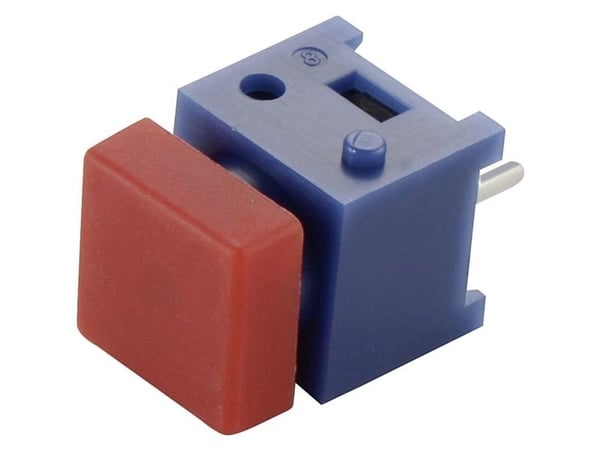 TRU COMPONENTS 703508 DS-660S-S RD Painonappi 100 V 1 A 1 x Pois päältä/(Päälle) painike (L x S) 10 mm x 10 mm 1 kpl 1 kpl