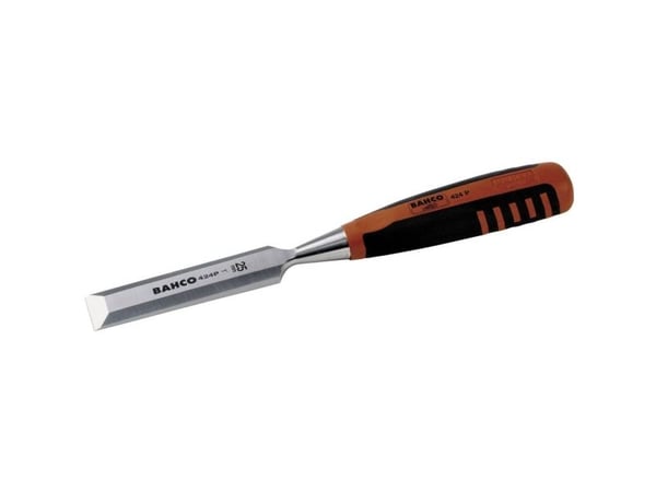 Bahco 424P-26, Finjusteringsmeisel, Skrå kant, Sort, Oransje, 26 mm, 14 cm, 290 g
