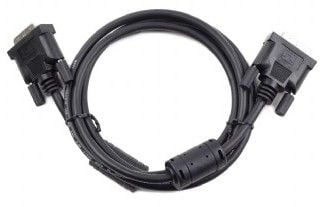 Cablexpert CC-DVI2-6 - DVI-kabel - dobbeltlenke - DVI-D (hann) til DVI-D (hann) - 1.8 m - formstøpt, tommelskruer - svart