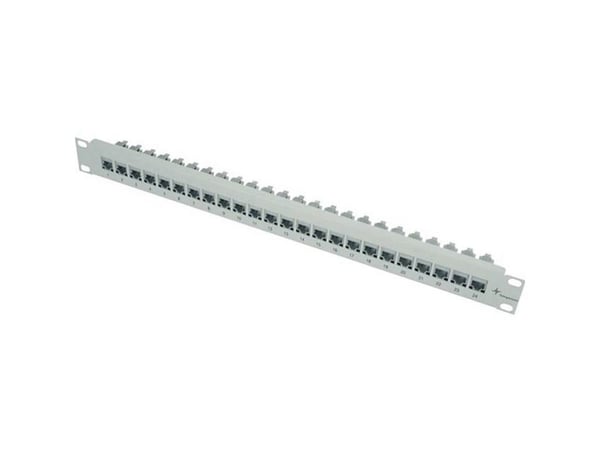 Telegärtner J02023A0026, RJ-11, RJ-12, Cat6a, Grå, Rackmontering, 1U