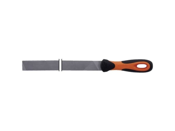 Bahco ERGO 4-153-08-1-2, Flate mapper, 2. kutt, Metall, Plast, Svart, Oransje, Ergonomisk, Grep som ikke glir