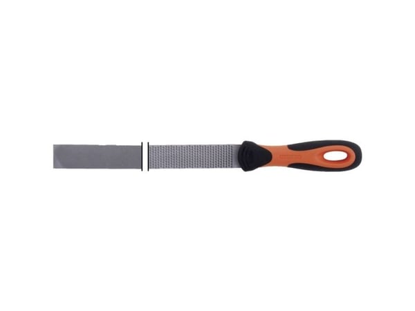 Bahco ERGO 4-152-08-2-2, Fil, Flate mapper, 2. kutt, Metall, Plast, Tre, Plast, Svart, Oransje