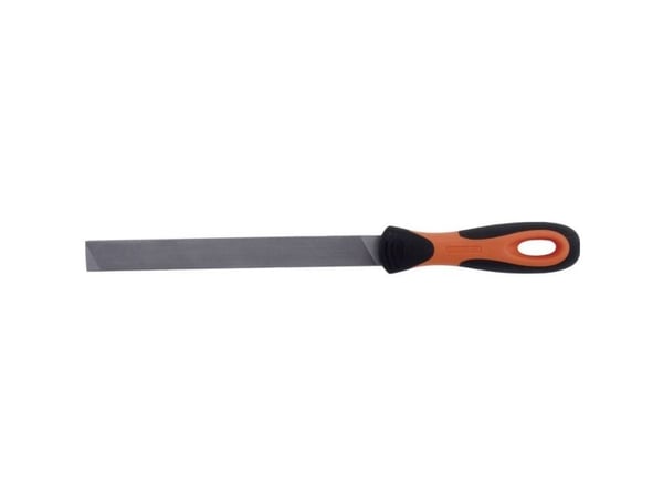 Bahco ERGO 4-138-06-1-2, Fil, Flate mapper, Mellom grov og 2. kutt, Plast, Sort, Oransje, Ergonomisk, Grep som ikke glir