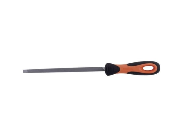 Bahco ERGO 4-187-06-2-2, Fil, Trekant-fil, 2. kutt, Sort, Oransje, 15 cm, 7 mm