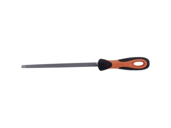 Bahco ERGO 4-187-05-2-2, Fil, Trekant-fil, 2. kutt, Sort, Oransje, 12,5 cm, 6 mm
