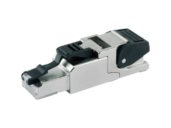 Telegärtner J00026A2002, RJ45, Musta, Ruostumaton teräs